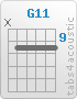 Chord G11 (x,10,10,10,10,10)